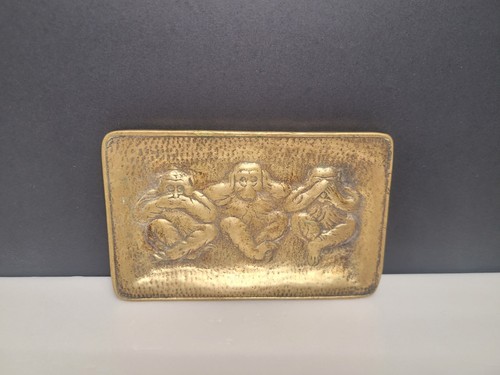Vintage brass three wise - brass,