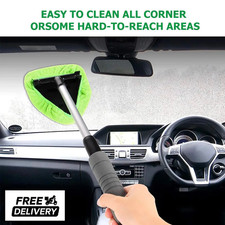 Windshield Cleaning Tool Kit Car Window Glass Wiper Cleaner Brush Set Extendable