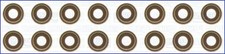 Valve stem seal kit 57024800 AJUSA for NISSAN INFINITI RENAULT RENAULT TRUCKS