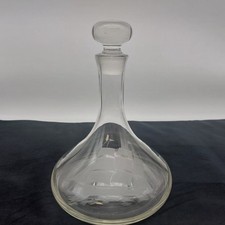 Glass Ships Decanter & Stopper