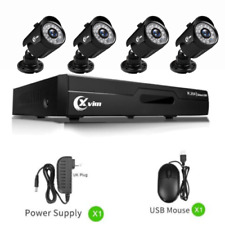 4/8 Channels 1080P Home Security Camera System Outdoor Night Vision CCTV DVR Kit