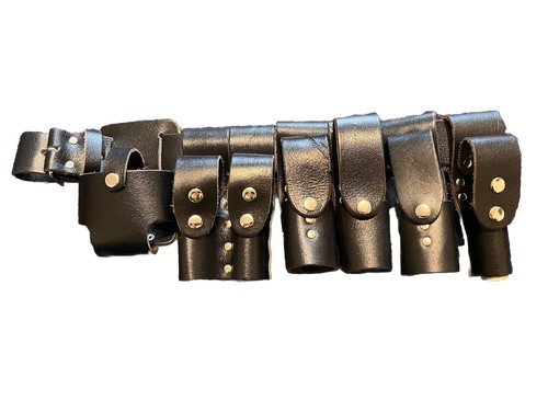 Scaffolding black leather - black,