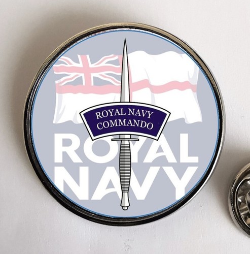 Royal navy commando - navy, lapel
