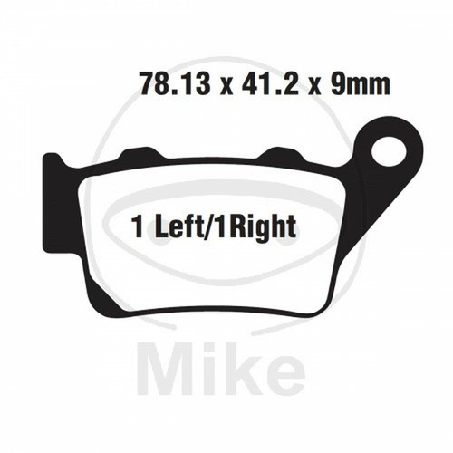 Pair brake pads ebc sfa - pair,