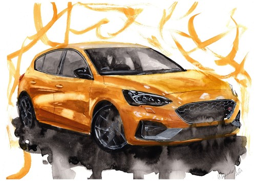 Painting ford focus - painting,