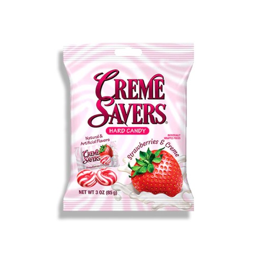 Creme savers strawberries - creme,