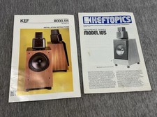 Vintage KEF Model 105 Series II Installation Instructions Booklet & Technical