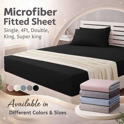 Microfiber fitted sheet - microfiber,