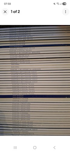 Everton programmes 2025 2026 - programmes, 2025/2026