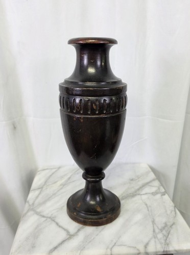 Antique wooden banister knob - wooden,