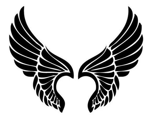 Angel wings die cut - angel,