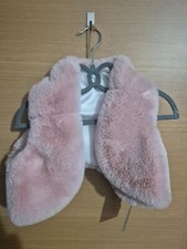 Childs pink faux fur bolero