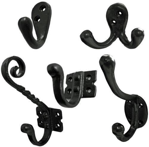 Coat hooks choose black - black, double