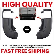 Rear Bumper End Corner Caps LH & RH For Ford Transit MK8 2014 Onwards