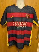 Nike Dri Fit Barcelona FC Men'sFootball Shirt Messi #10 2014 Size XL