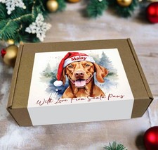 Any Dog Breed Personalised Christmas Dog Treat Box Festive Puppy Treats Gift Box