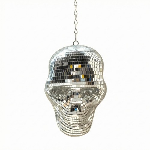 Skull disco ball reflective - disco,