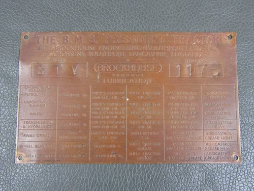 Vintage brass plate - badge, off