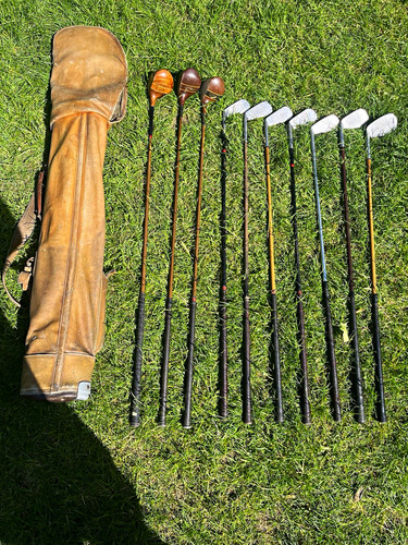 Vintage set golf clubs - a,