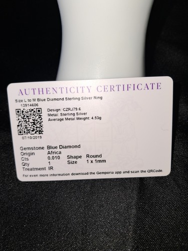 Gemporia blue diamond silver - gemporia,