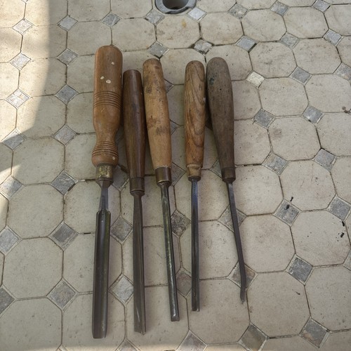 Vintage woodworking gouges - woodworking,