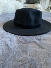 Primark Ladies Black Fedora Hat