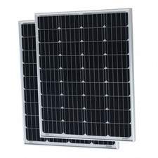 200w Solar Panel Set 2x 100w Solar Panels Camper Van Caravan motorhome Boat Y...