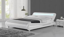 LED Headboard Bed Double King
