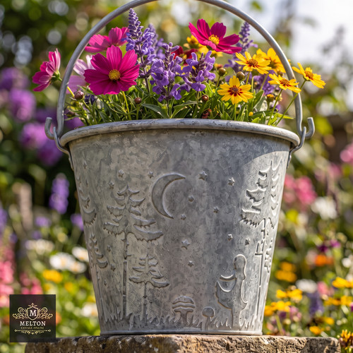 Garden planter rustic forest - garden,