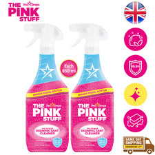 The Pink Stuff Power Disinfectant Cleaner Spray Multi-Purpose Kill Germ 850ml x2