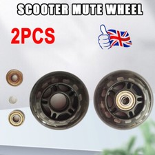 2X MICRO MAXI SCOOTER REPLACEMENT REAR WHEELS - Incl Rubber Sealed Bearings UK`