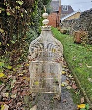 large Old metal bird cage 130cm T x 40cm Sq. REDUCED 