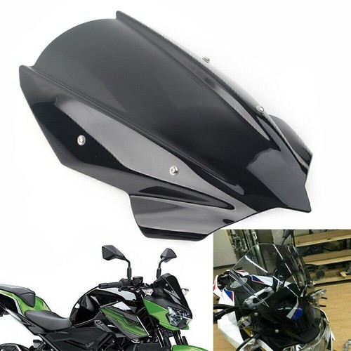 Black motorcycle windshield - black,