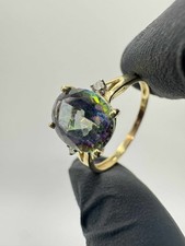 9ct Three Stone Mystic Topaz &