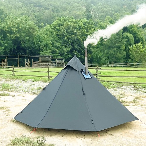 Hot tent person - hot, teepee