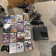 Xbox 360 Slim 250gb Console With Kinect And 15 Games Bundle.
