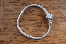 Lovelinks 925 silver bracelet with flower clasp, 19cm, NEW!