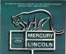 Mercury Range 1977 USA Market Sales Brochure Bobcat Comet Monarch Cougar Marquis