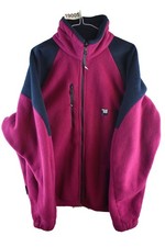 SPRAY WAY Pink Fleece Jacket size L Mens Full Zip Polartec Casual Outdoors