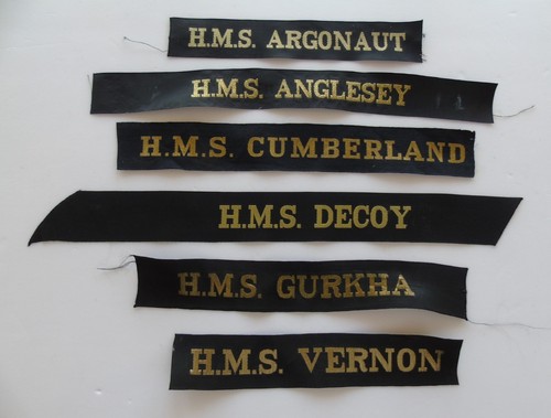 Royal navy cap tally gurkha - tally,