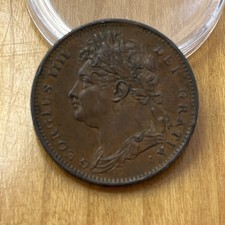 1825 King George IV  Farthing