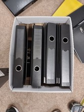 ESSELTE A4 Lever Arch File Folder Durable Plastic Black Pack Of 7 Slim Spine 5cm