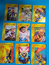 Vintage Marvel OverPower X-Men - Character Cards Set of 9