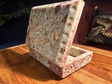 Vintage Carved Soapstone Box