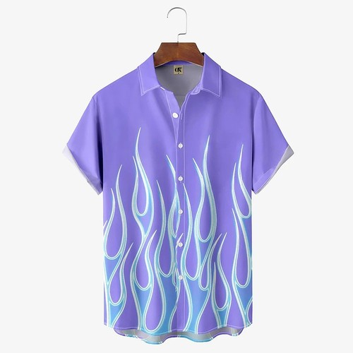Mens button down shirts - down, fire