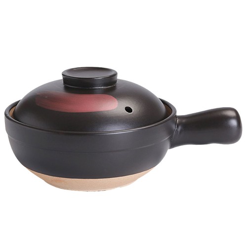 Unglazed clay cooking pot - pot, with