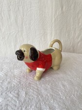 Pug Dog Gravy Boat Sauce Jug
