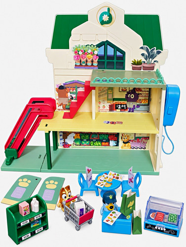 Bluey supermarket playset with - bluey,