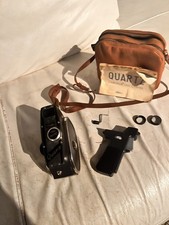 Vintage USSR Quartz Amateur Cine Camera (Double 8 mm Film) Case & Instructions