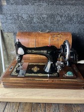The Harris No9 H Vintage hand Cranked Sewing Machine In Case